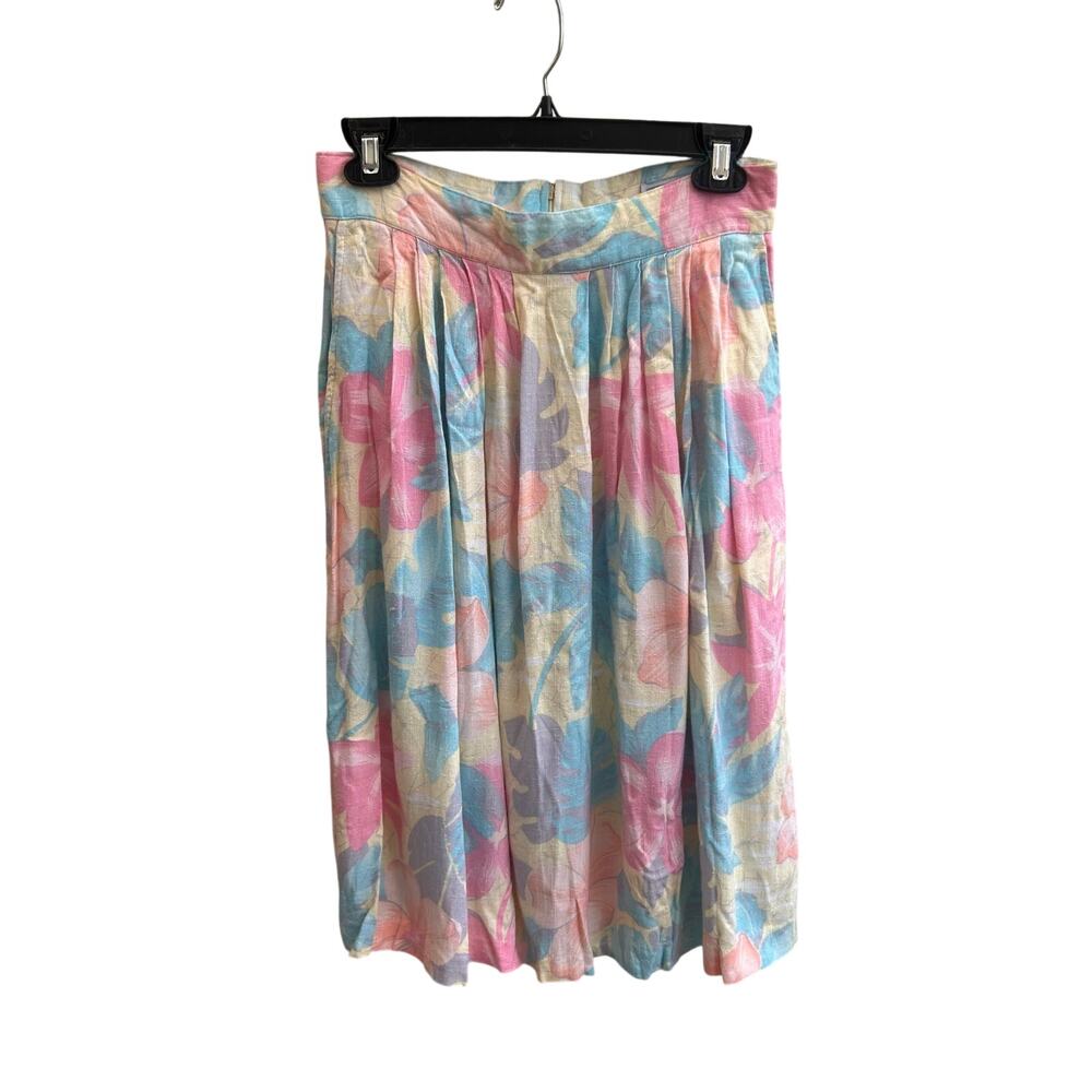 Vintage Norton McNaughton Spring Flowers Skirt Size 12